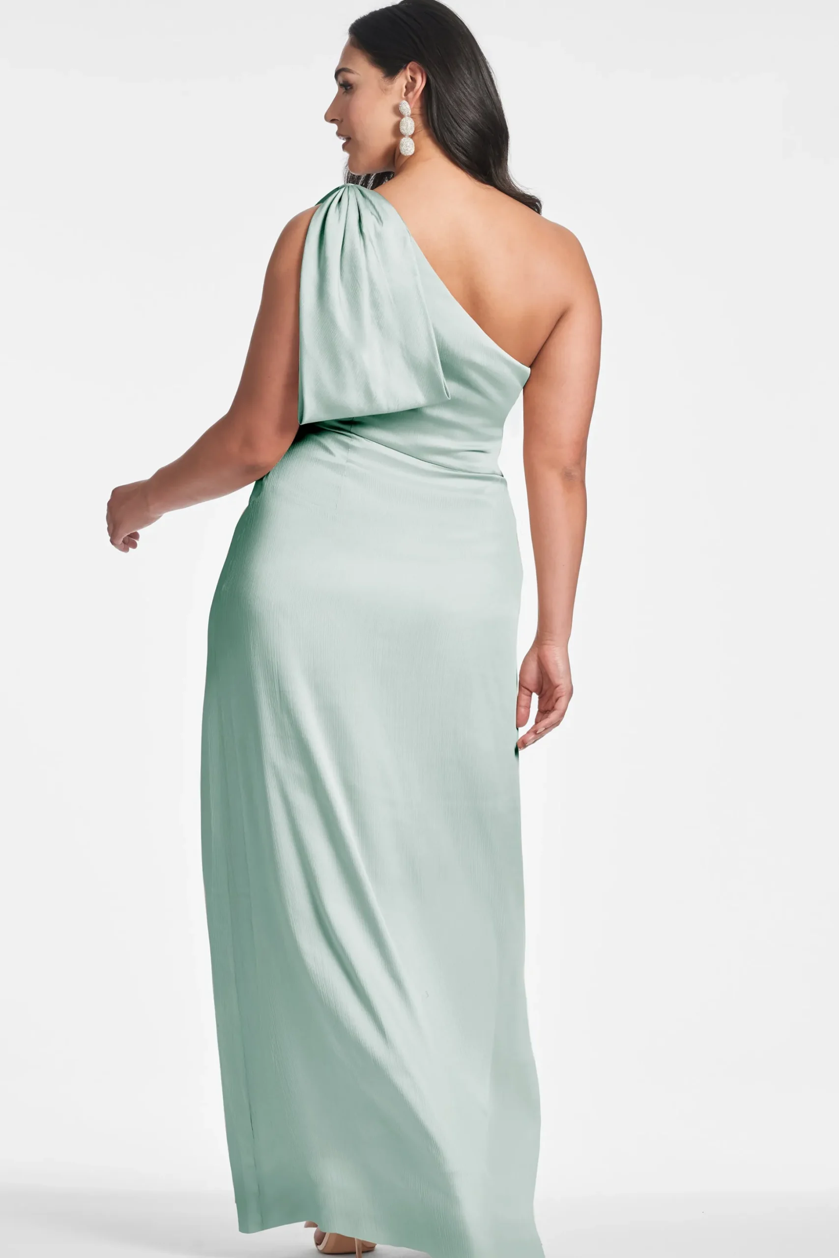 Sachin & Babi Plus Sizes|One Shoulder<Chelsea Gown - Jade