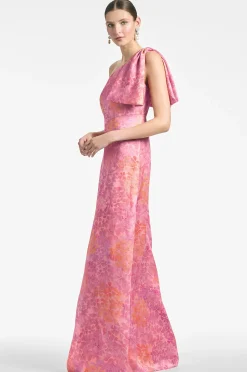 Sachin & Babi Plus Sizes|One Shoulder<Chelsea Gown - Pastel Sunset Hydrangea Pastelsunsethydrangea
