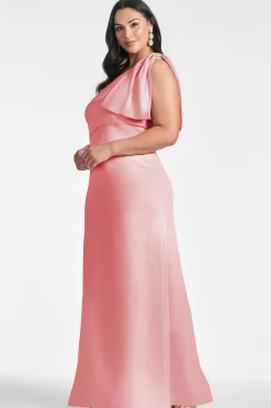 Sachin & Babi One Shoulder<Chelsea Gown - Rouge