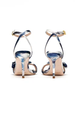 Sachin & Babi Shoes<Chelsea Obi-Bow Open Toe - Blue Ikat Floral Blueikatfloral