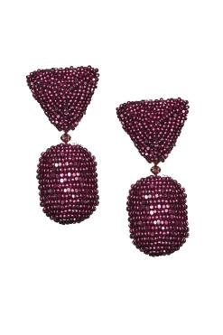 Sachin & Babi Earrings<Chrystie Earrings - Metallic Faceted Beads Metallicmagenta