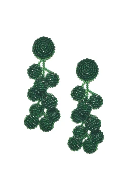 Sachin & Babi Earrings<Coconuts Earrings - Faceted Beads Emerald