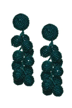 Sachin & Babi Earrings<Coconuts Earrings - Faceted Beads Emerald