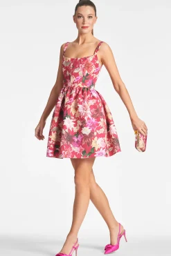 Sachin & Babi Fit & Flare|A-line<Cora Dress - Deep Pink Dahlia Deeppinkdahlia