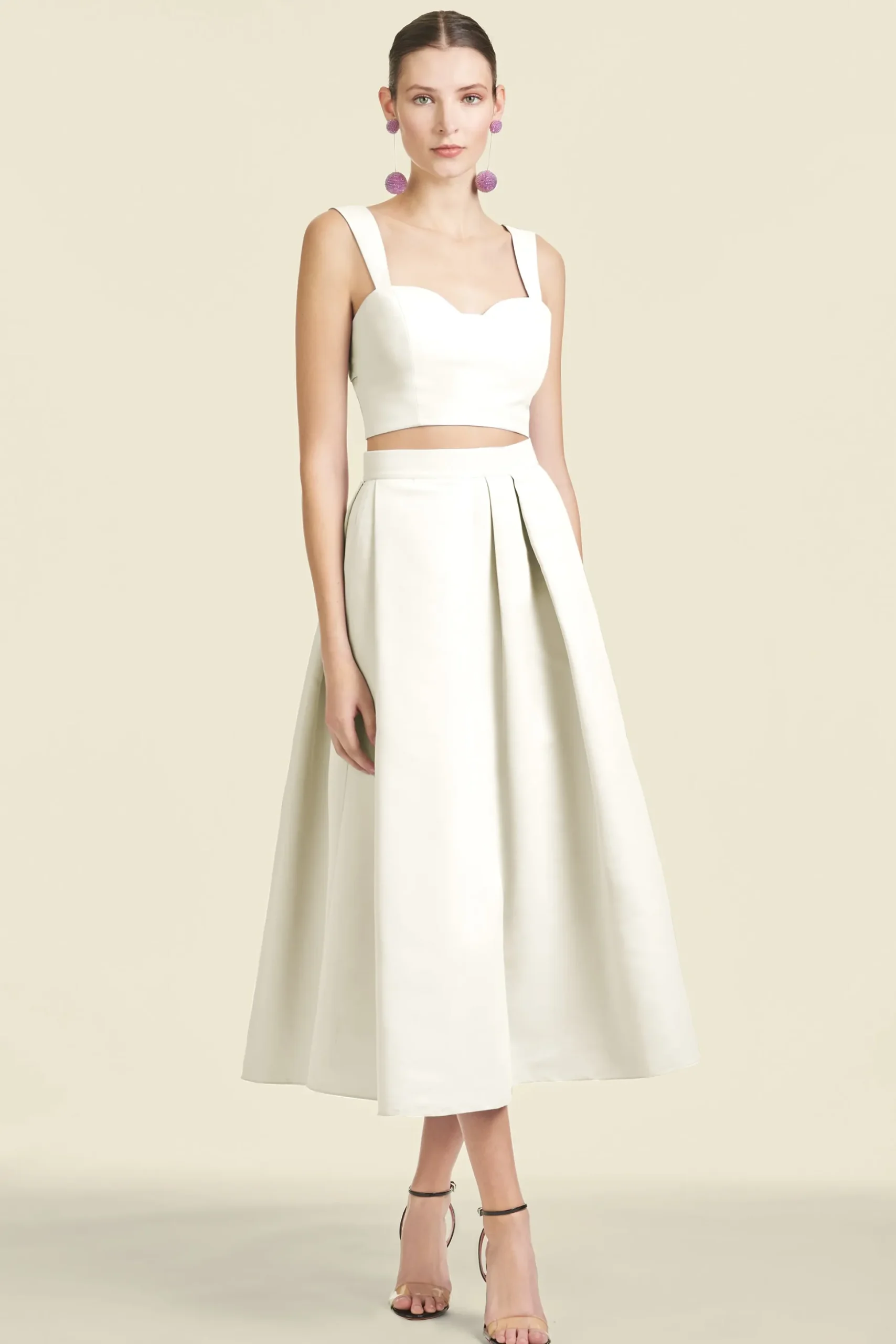Sachin & Babi Matching Sets|Tops & Blouses<Darcy Top - Off White - Mikado Offwhite