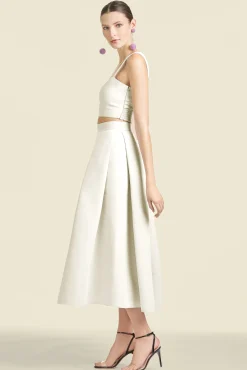 Sachin & Babi Matching Sets|Tops & Blouses<Darcy Top - Off White - Mikado Offwhite