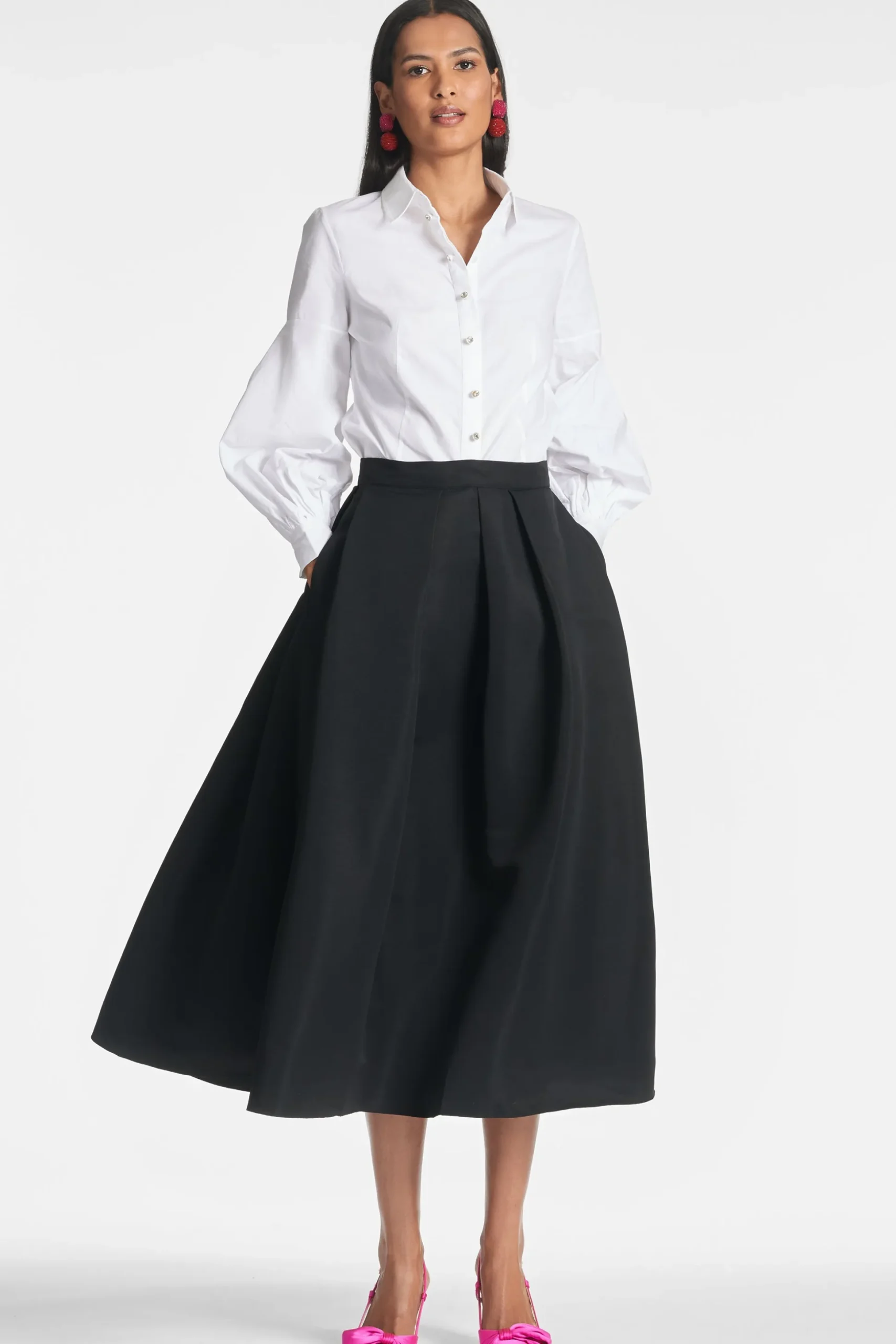 Sachin & Babi Matching Sets|Plus Sizes<Elizabeth Top - White