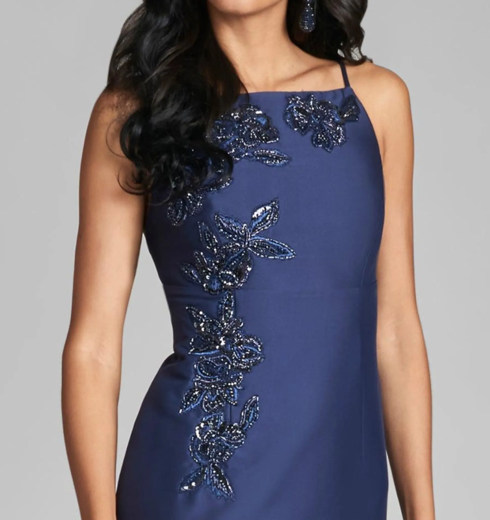 Sachin & Babi Sleeveless<Embellished Pryce Gown - Night Sky Nightsky