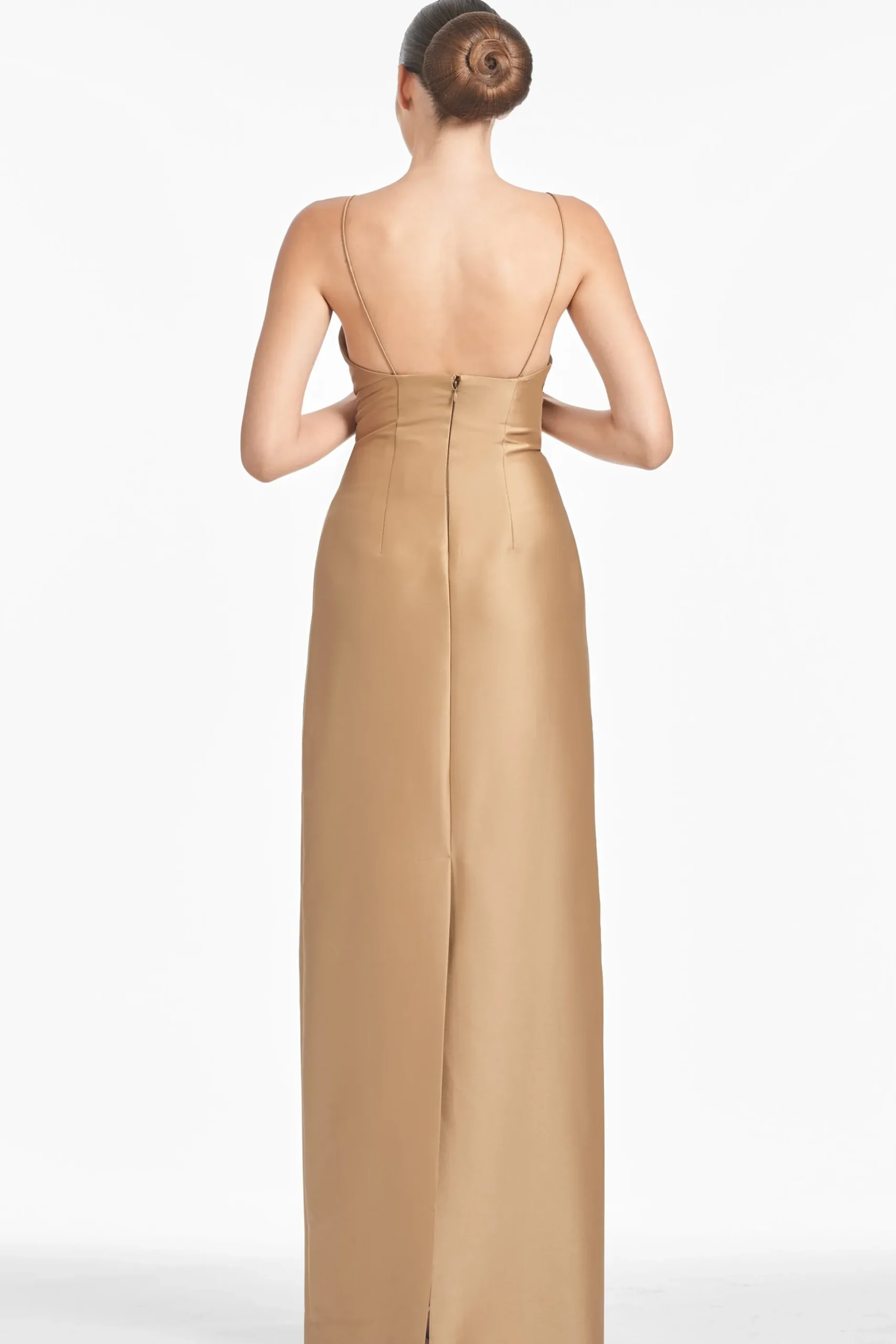 Sachin & Babi Sleeveless<Embellished Pryce Gown - Chestnut Gold Chestnutgold