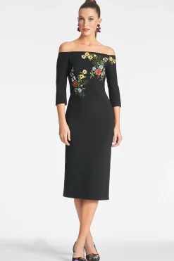 Sachin & Babi Midi<Fatima Dress - Noir Bouquet Noirbouquet