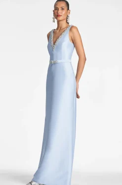 Sachin & Babi Sleeveless<Garda Gown - Glacial Blue Glacialblue