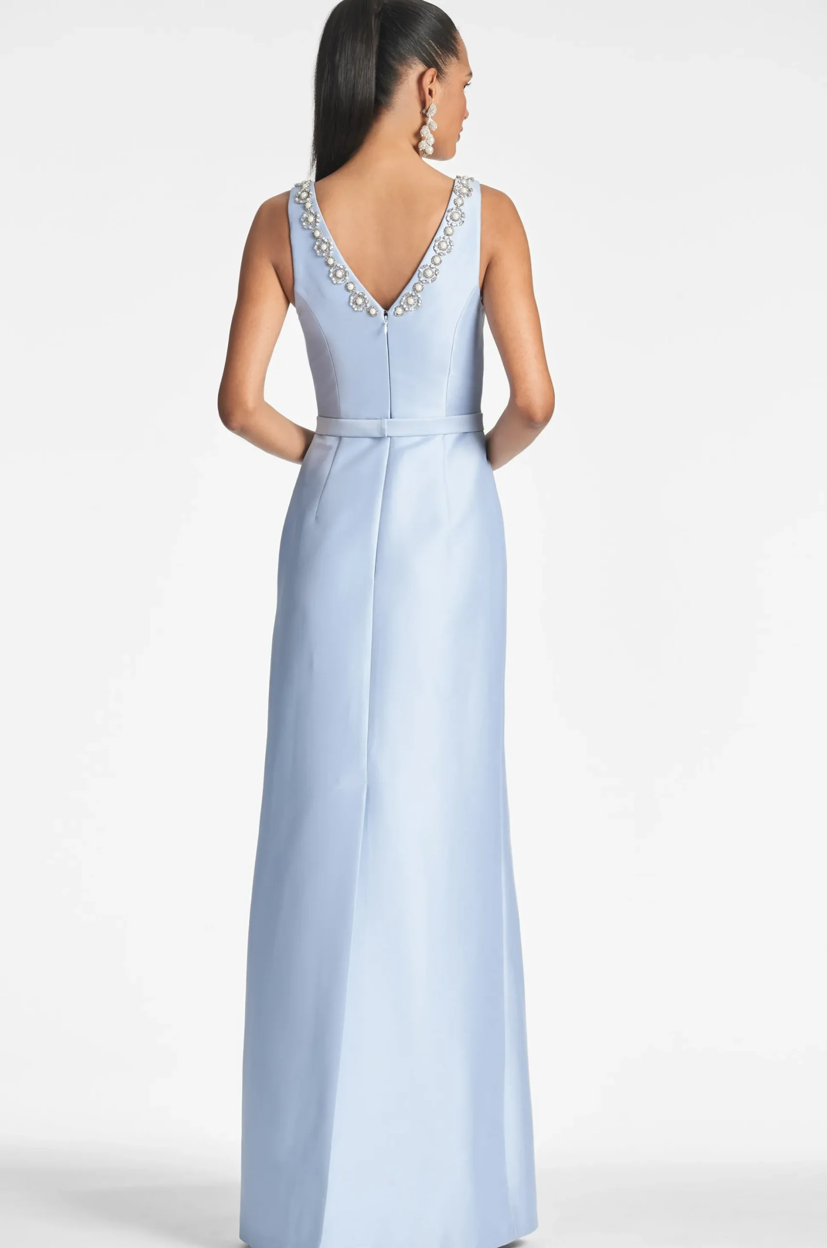 Sachin & Babi Sleeveless<Garda Gown - Glacial Blue Glacialblue