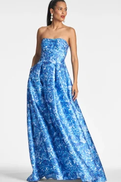 Sachin & Babi Strapless<Giovanna Gown - Mediterranean Blooms Mediterraneanblooms