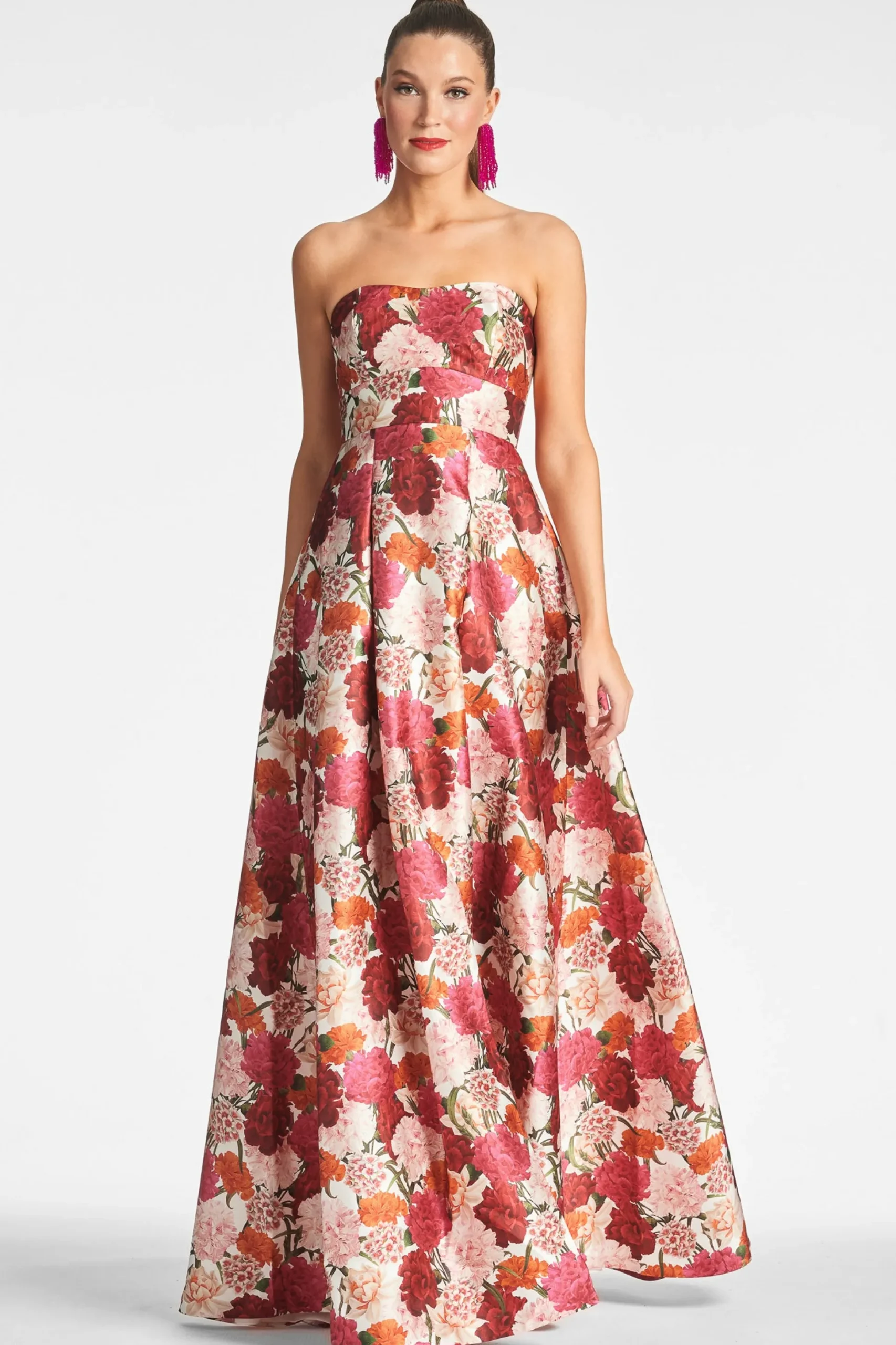 Sachin & Babi Strapless<Giovanna Gown - Molti Fiore Moltifiore
