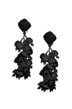 Sachin & Babi Earrings<Grapes Earrings - Smooth Beads Silver