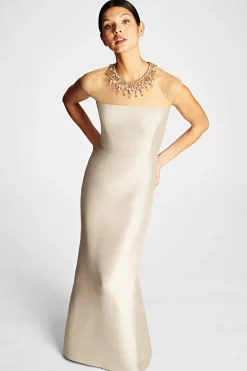 Sachin & Babi Cap Sleeve<Irina Gown - Frosty Pewter Frostypewter