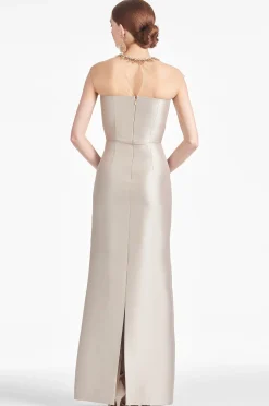 Sachin & Babi Cap Sleeve<Irina Gown - Frosty Pewter Frostypewter