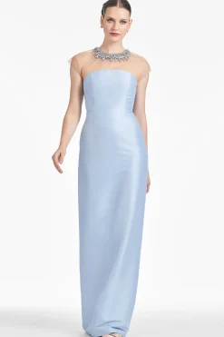 Sachin & Babi Cap Sleeve<Irina Gown - Glacial Blue Glacialblue