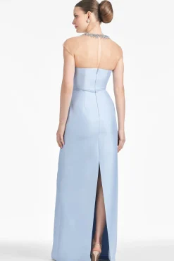 Sachin & Babi Cap Sleeve<Irina Gown - Glacial Blue Glacialblue