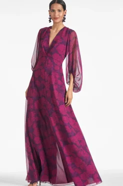 Sachin & Babi Plus Sizes<Jenny Gown - Magenta Bloom Magentabloom