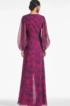 Sachin & Babi Plus Sizes<Jenny Gown - Magenta Bloom Magentabloom