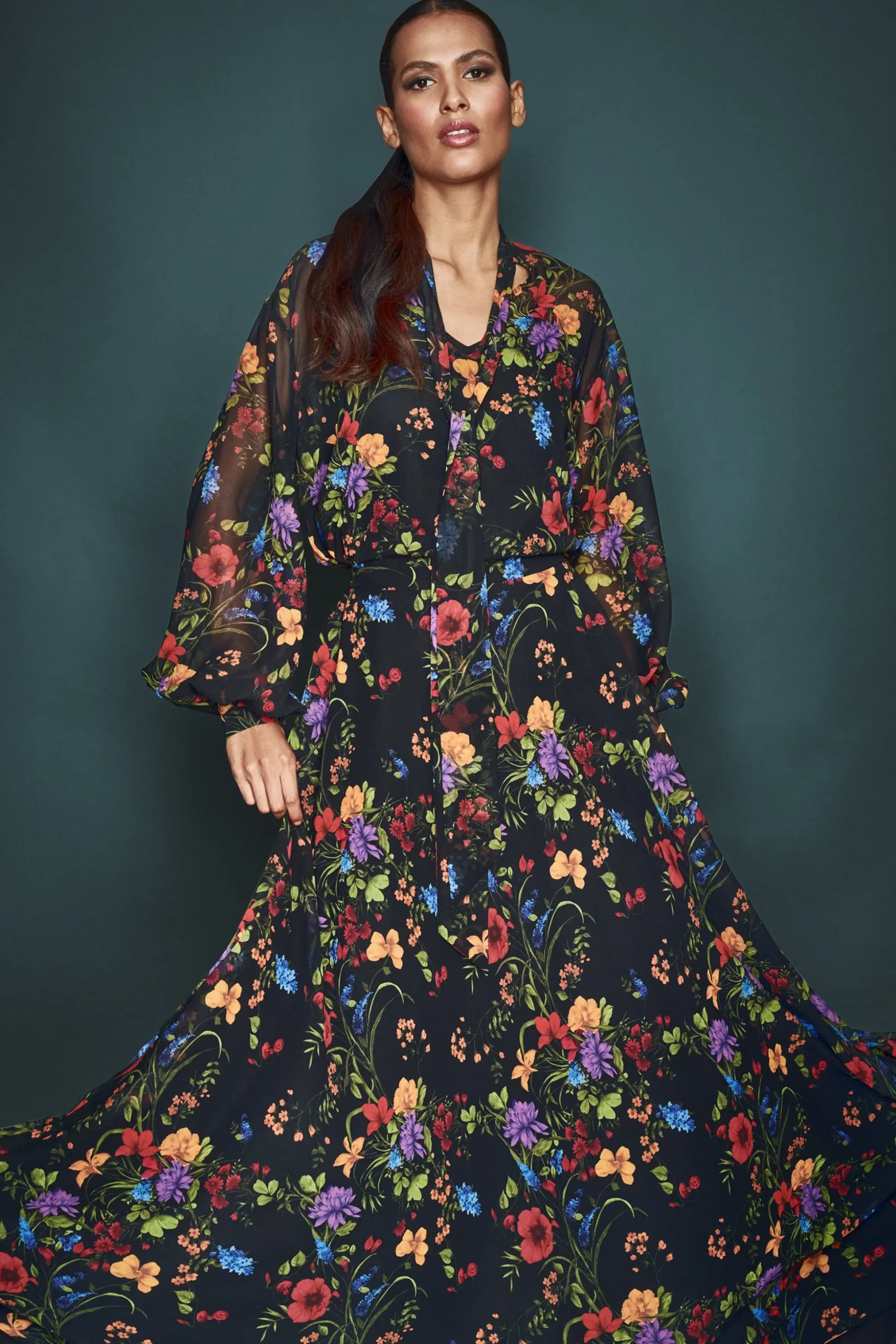 Sachin & Babi Matching Sets|Plus Sizes<Juno Skirt - Noir Wildflower Noirwildflower