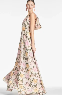 Sachin & Babi Sleeveless<Kate Gown - Pink Lemonade Bouquet Pinklemonadebouquet