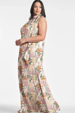 Sachin & Babi Plus Sizes|Sleeveless<Kayla Gown - Antique Bouquet Antiquebouquet