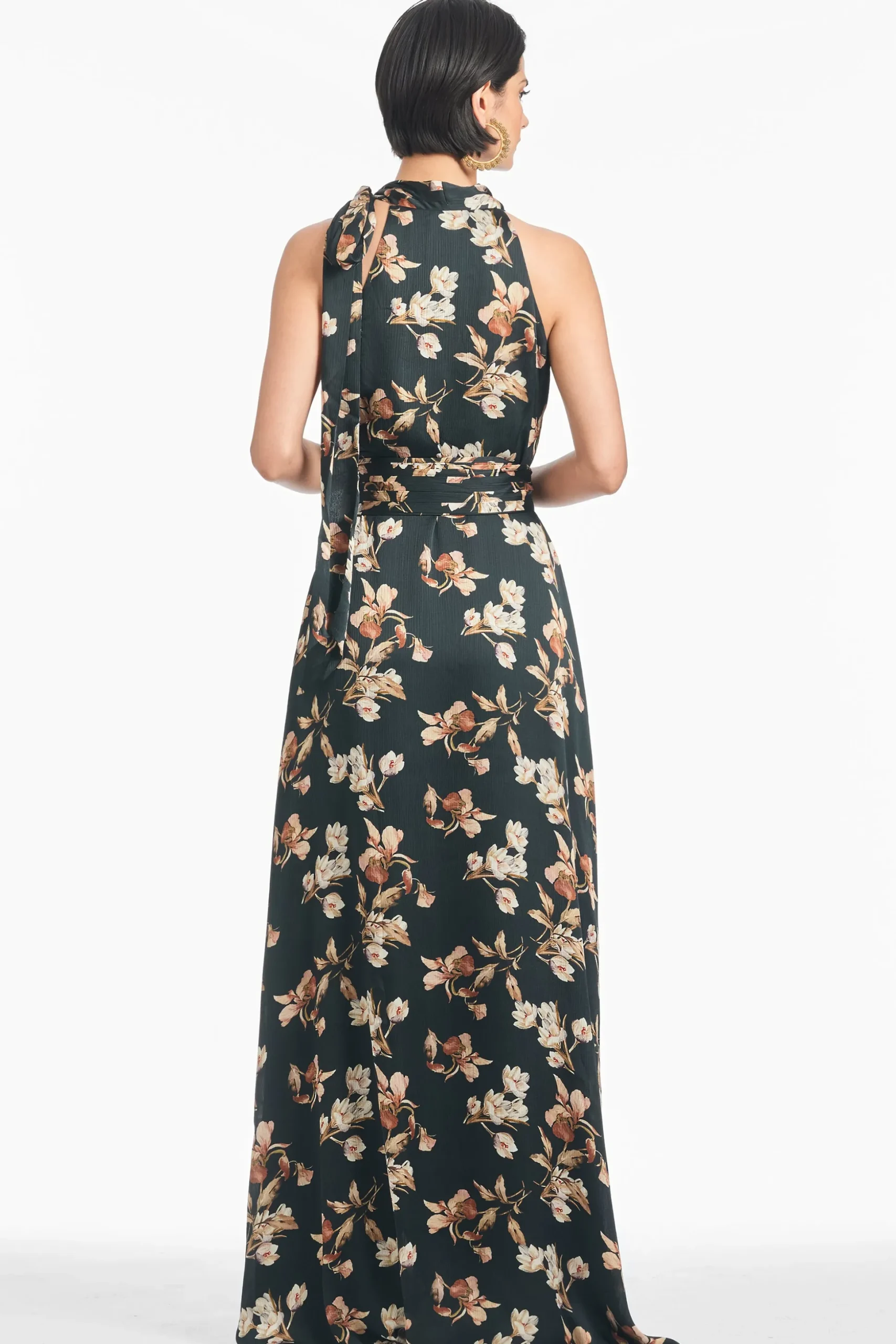 Sachin & Babi Sleeveless<Kayla Gown - Black Venetia Petal Blackvenetiapetal