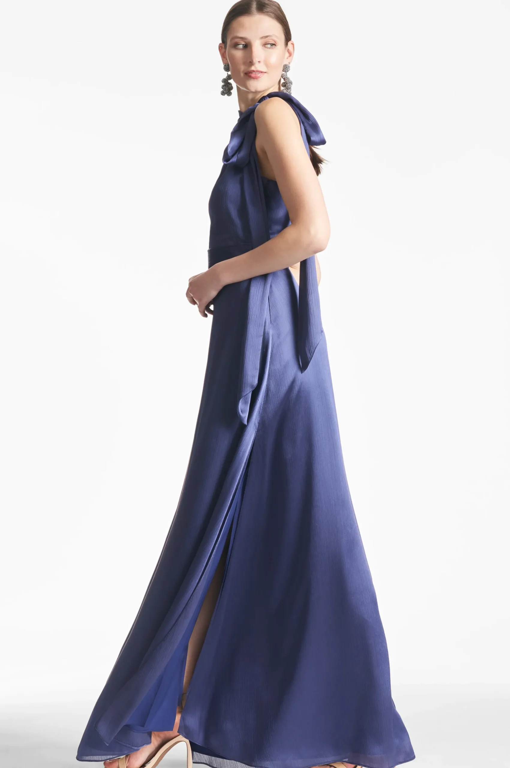 Sachin & Babi Plus Sizes|Sleeveless<Kayla Gown - Deep Cobalt Deepcobalt