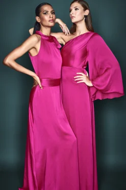 Sachin & Babi Plus Sizes|Sleeveless<Kayla Gown - Dragonfruit