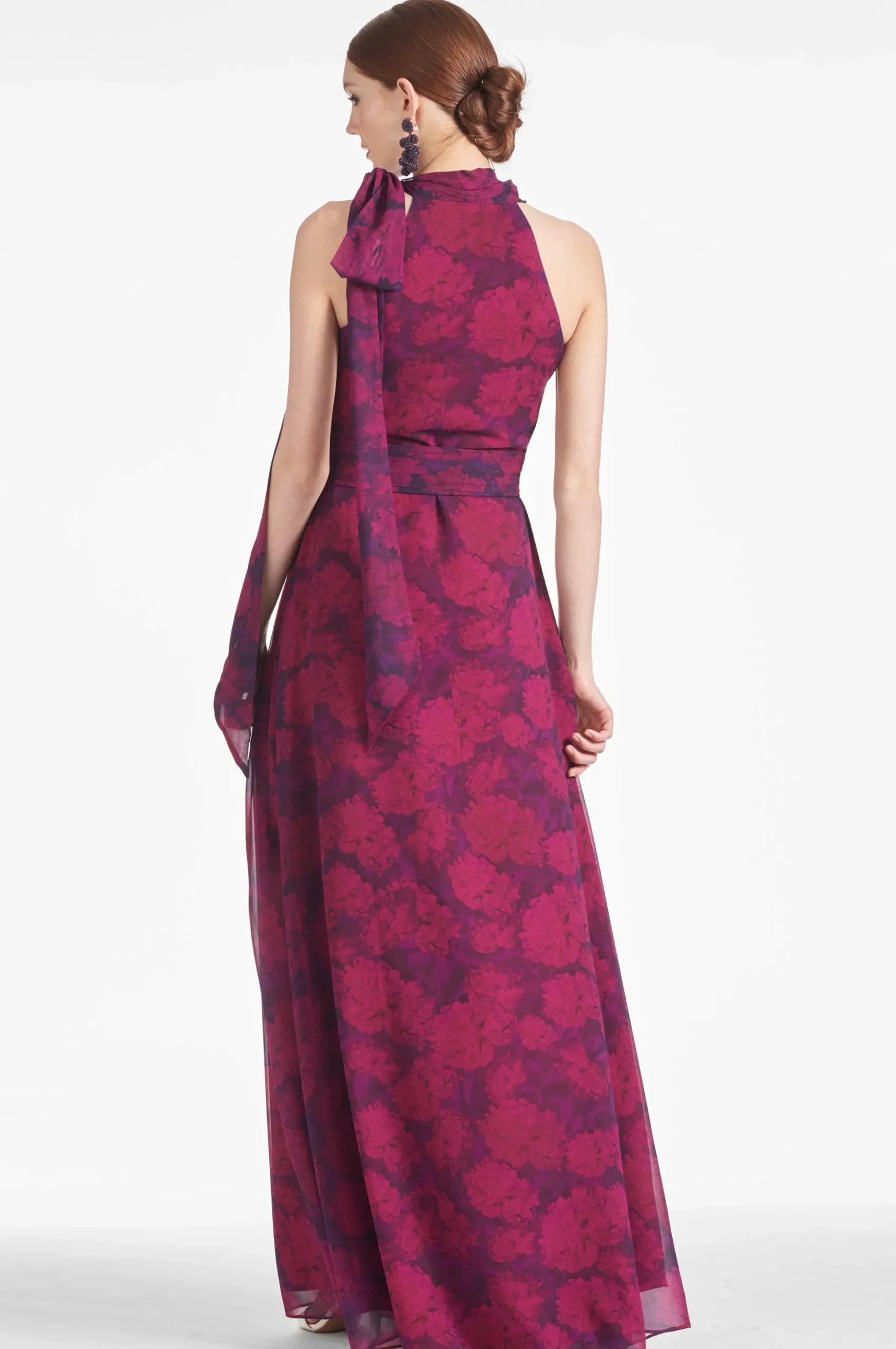 Sachin & Babi Plus Sizes|Sleeveless<Kayla Gown - Magenta Bloom Magentabloom