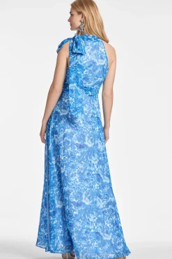 Sachin & Babi Plus Sizes|Sleeveless<Kayla Gown - Mediterranean Blooms Mediterraneanblooms