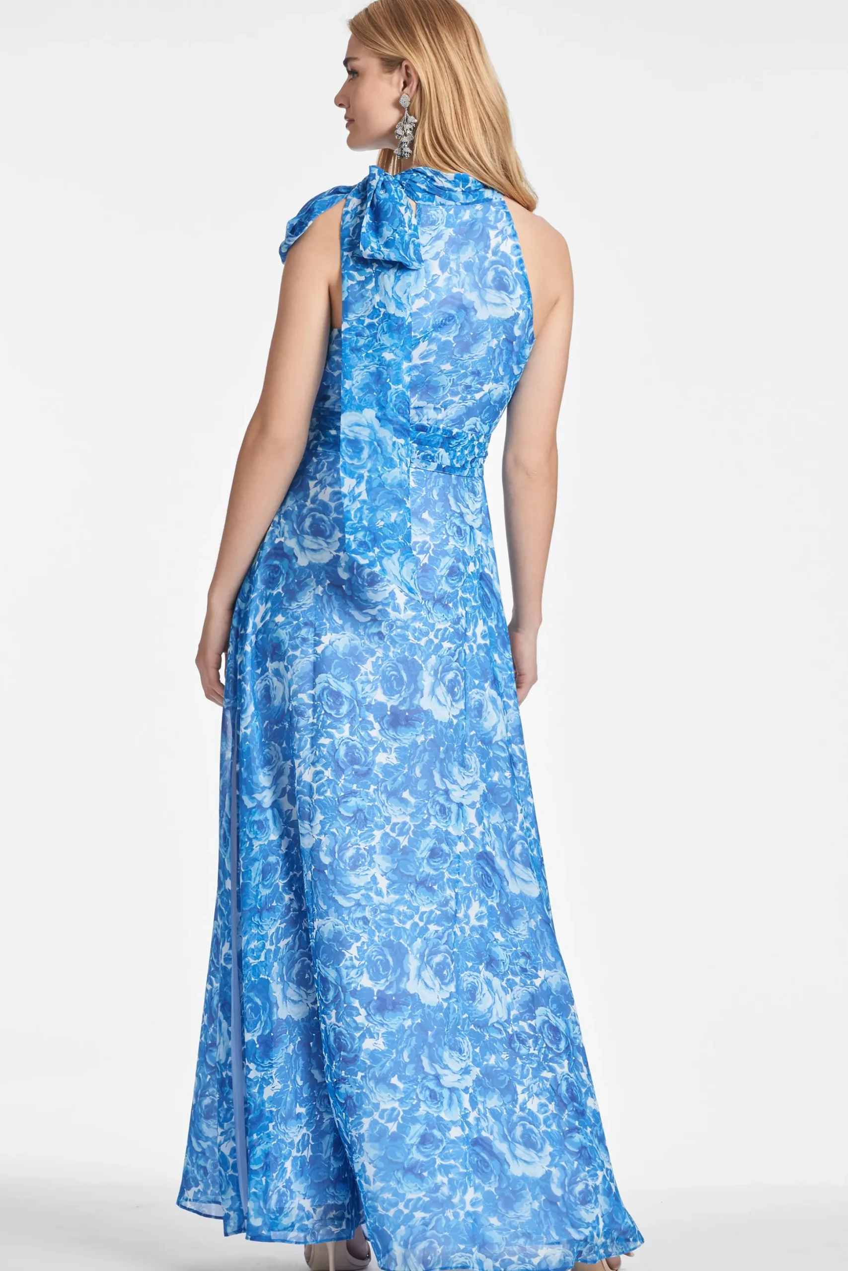 Sachin & Babi Plus Sizes|Sleeveless<Kayla Gown - Mediterranean Blooms Mediterraneanblooms