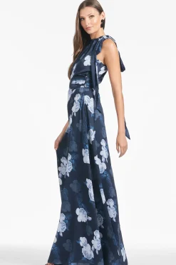 Sachin & Babi Plus Sizes|Sleeveless<Kayla Gown - Midnight Glacial Rose Midnightglacialrose