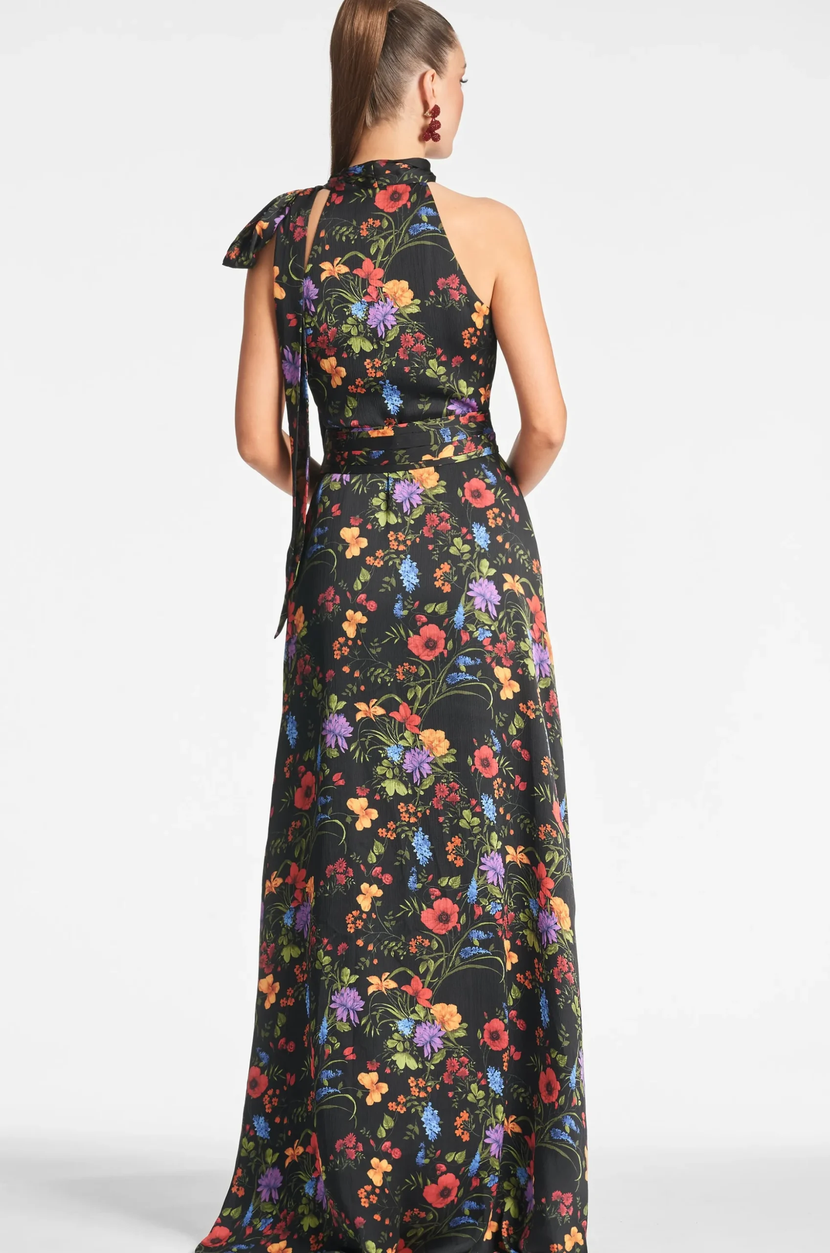 Sachin & Babi Plus Sizes|Sleeveless<Kayla Gown - Noir Wildflower Noirwildflower