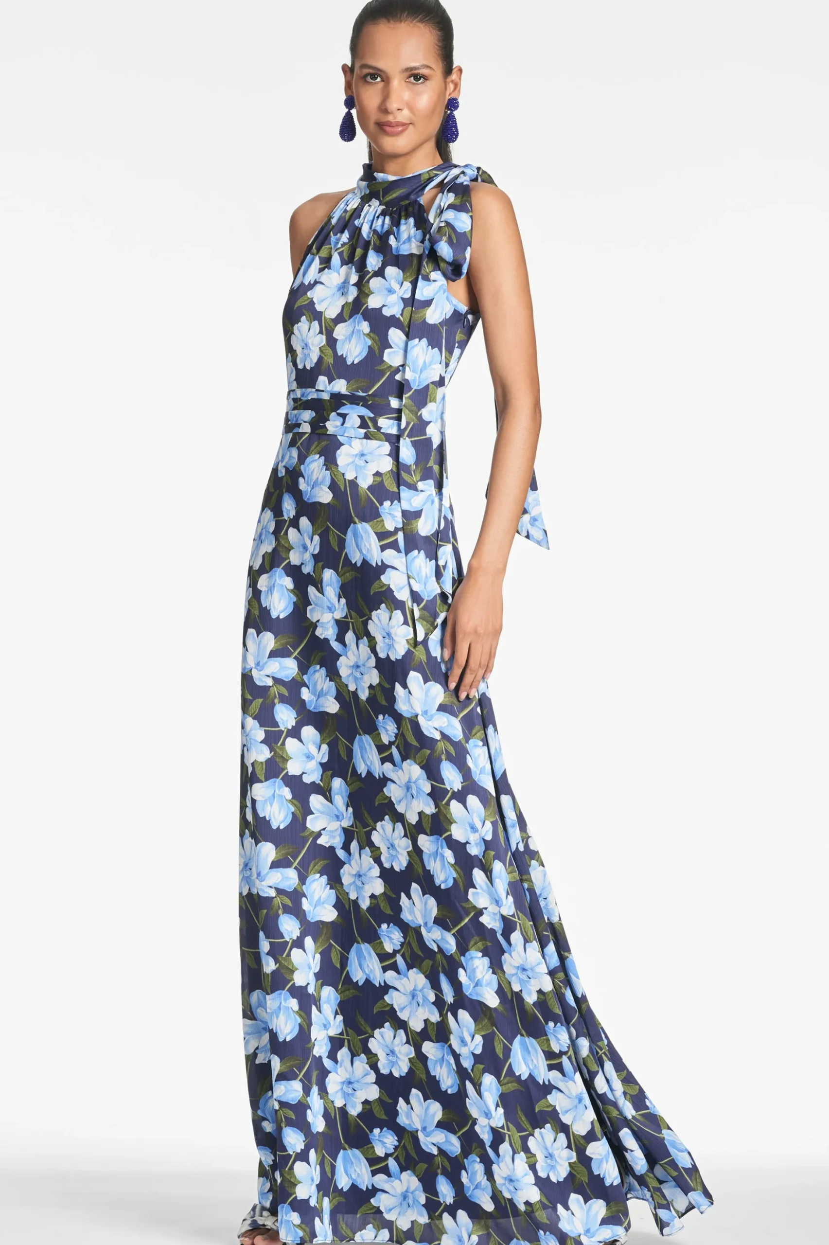 Sachin & Babi Plus Sizes|Sleeveless<Kayla Gown - Ocean Blue Magnolia Oceanbluemagnolia