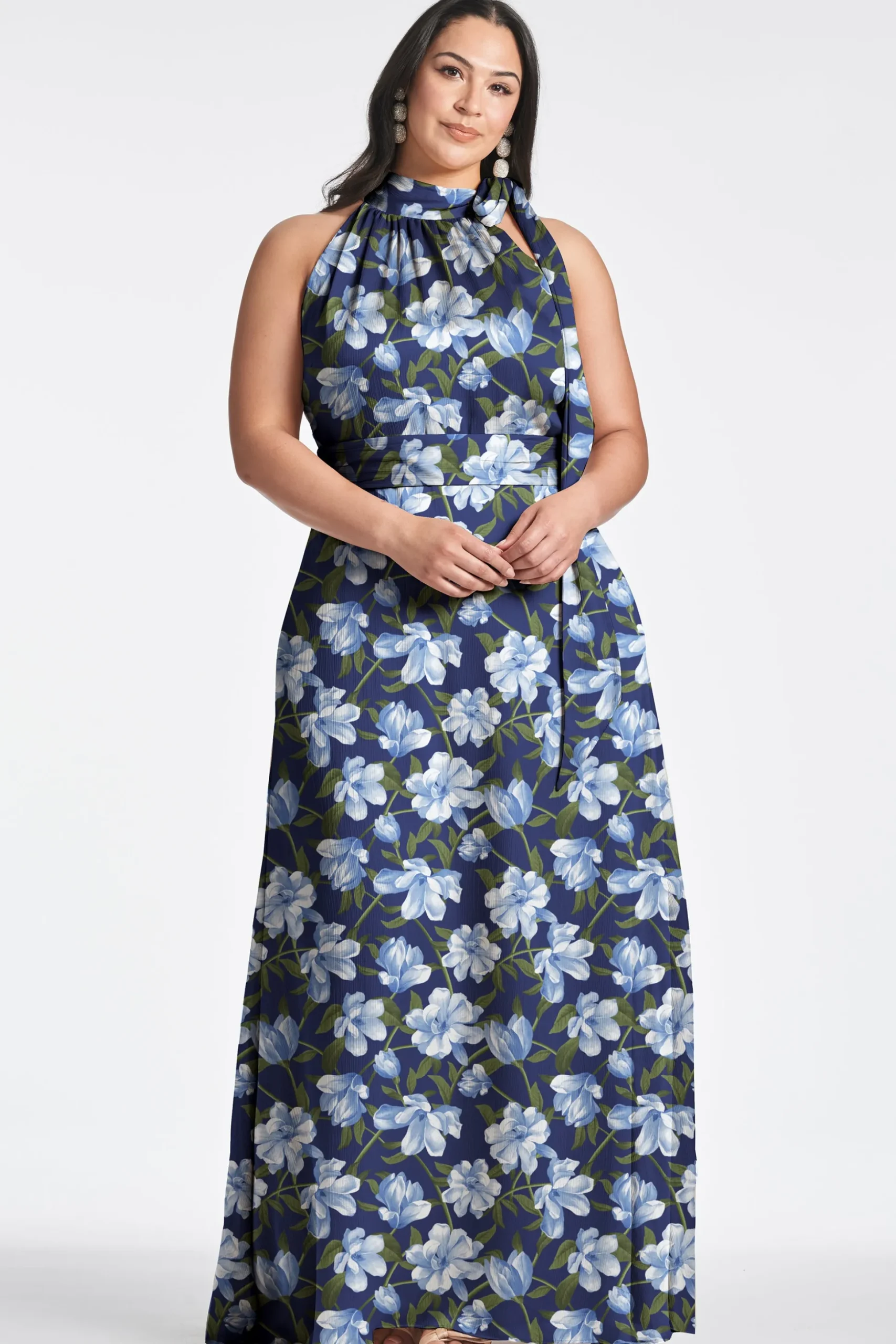 Sachin & Babi Plus Sizes|Sleeveless<Kayla Gown - Ocean Blue Magnolia Oceanbluemagnolia