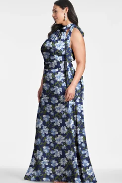 Sachin & Babi Plus Sizes|Sleeveless<Kayla Gown - Ocean Blue Magnolia Oceanbluemagnolia