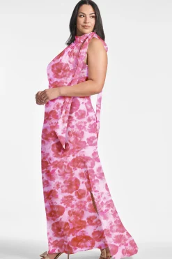 Sachin & Babi Sleeveless<Kayla Gown - Pink Fantasia Bloom Pinkfantasiabloom