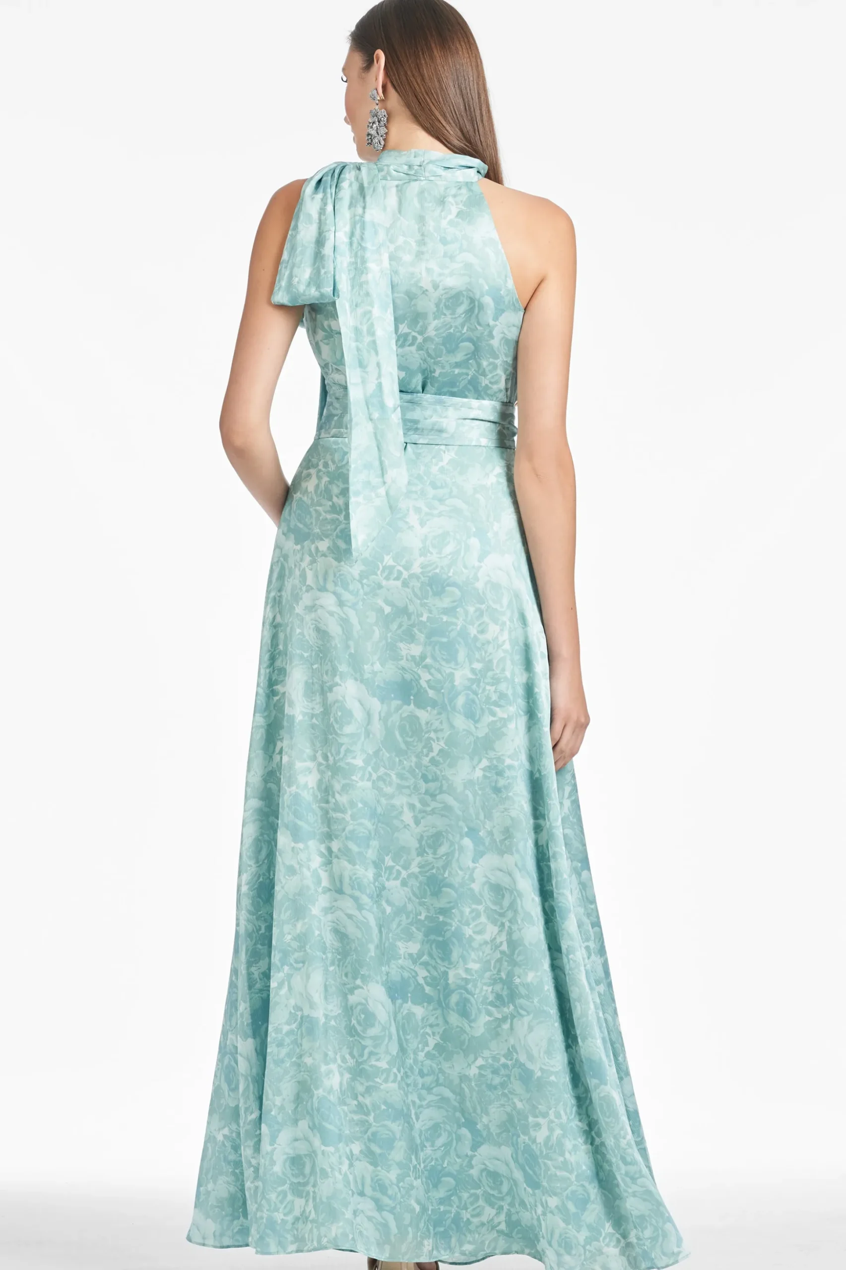 Sachin & Babi Sleeveless<Kayla Gown - Sage Painted Floral Sagepaintedfloral