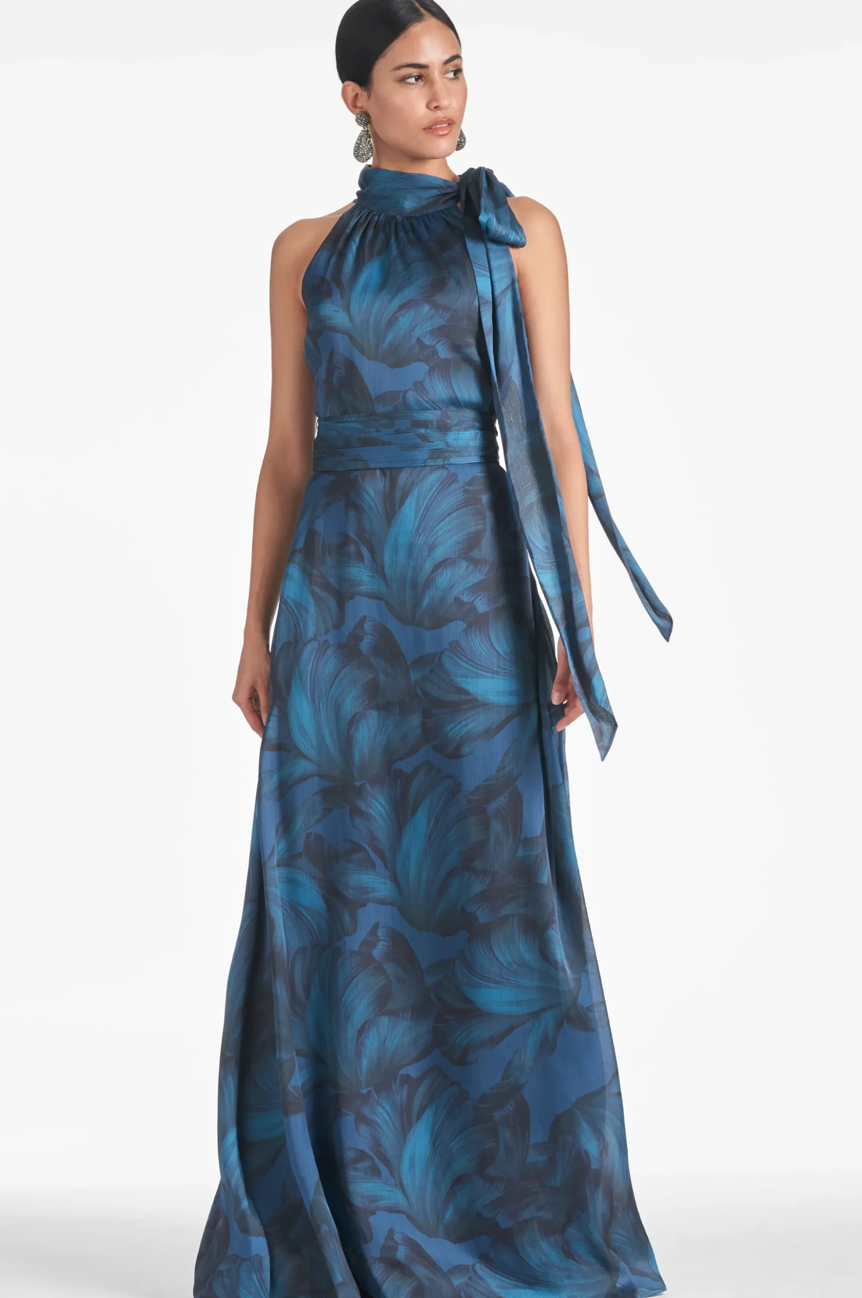 Sachin & Babi Plus Sizes|Sleeveless<Kayla Gown - Tonal Petal Tonalpetal