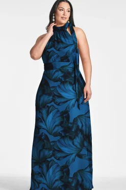 Sachin & Babi Plus Sizes|Sleeveless<Kayla Gown - Tonal Petal Tonalpetal