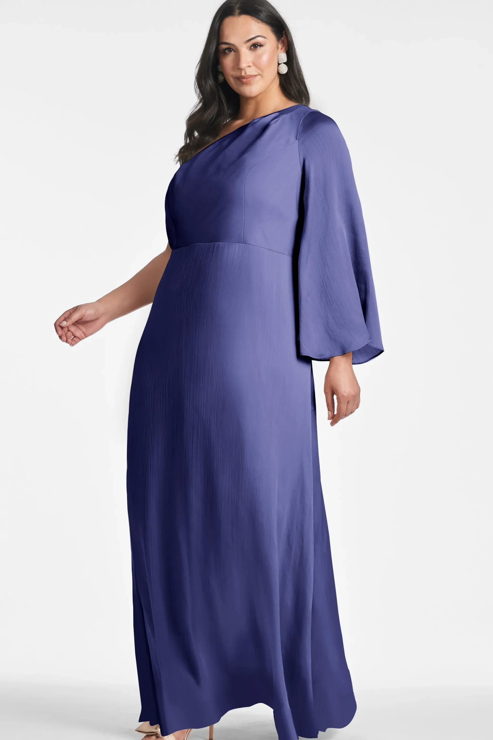Sachin & Babi Plus Sizes|Long Sleeve<Keely Gown - Deep Cobalt Deepcobalt