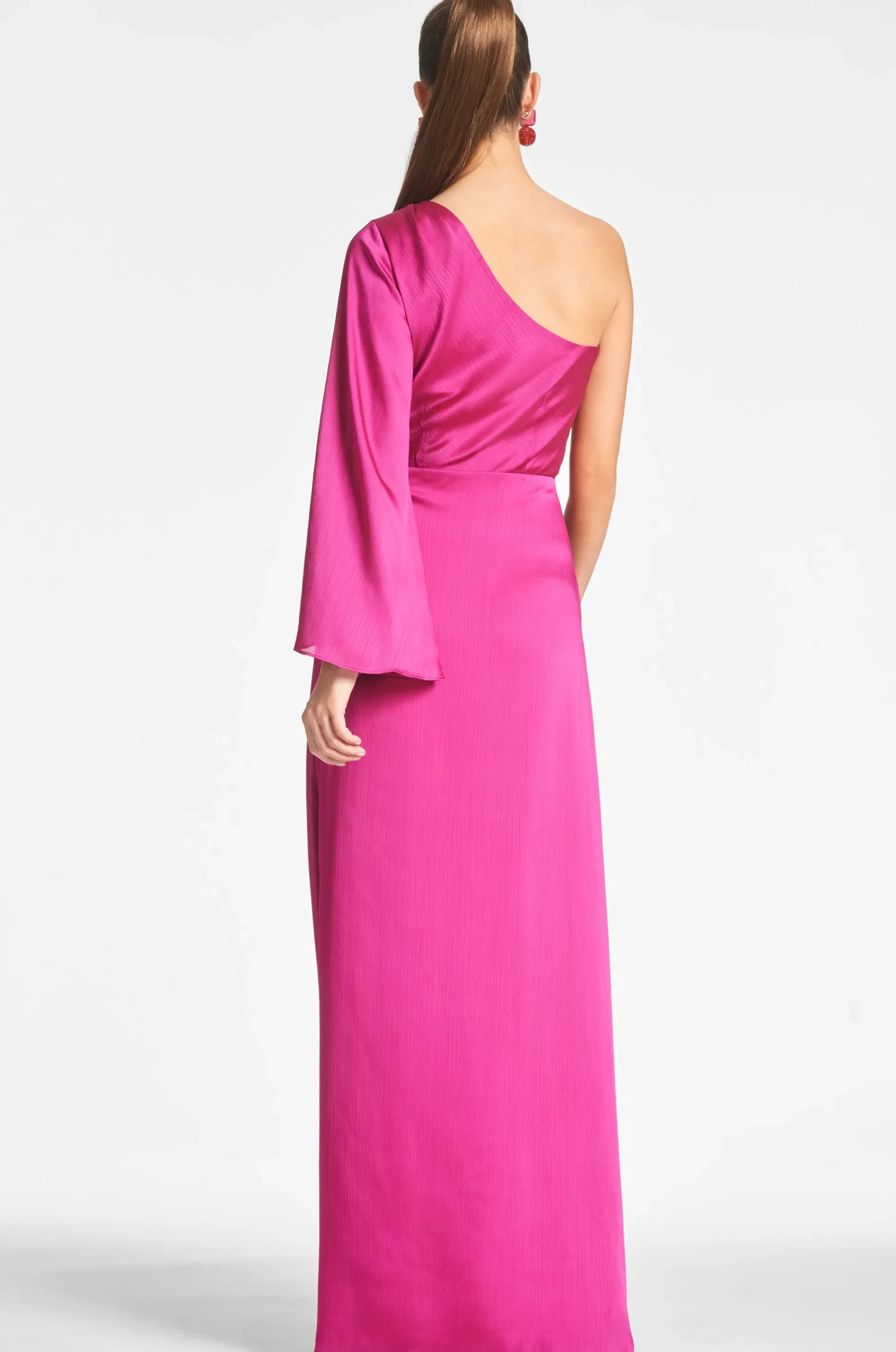 Sachin & Babi Plus Sizes|One Shoulder<Keely Gown - Dragonfruit