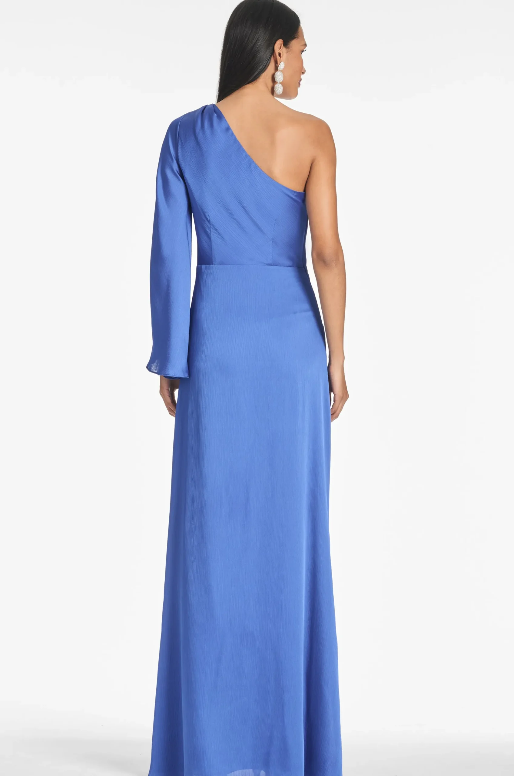 Sachin & Babi Plus Sizes|One Shoulder<Keely Gown - French Blue Frenchblue