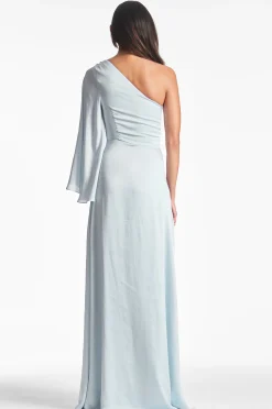 Sachin & Babi Plus Sizes|One Shoulder<Keely Gown - Ice Blue Iceblue