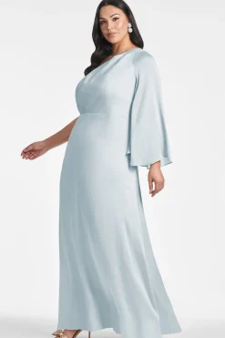 Sachin & Babi Plus Sizes|One Shoulder<Keely Gown - Ice Blue Iceblue