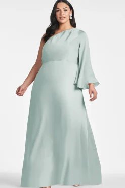 Sachin & Babi Plus Sizes|One Shoulder<Keely Gown - Jade