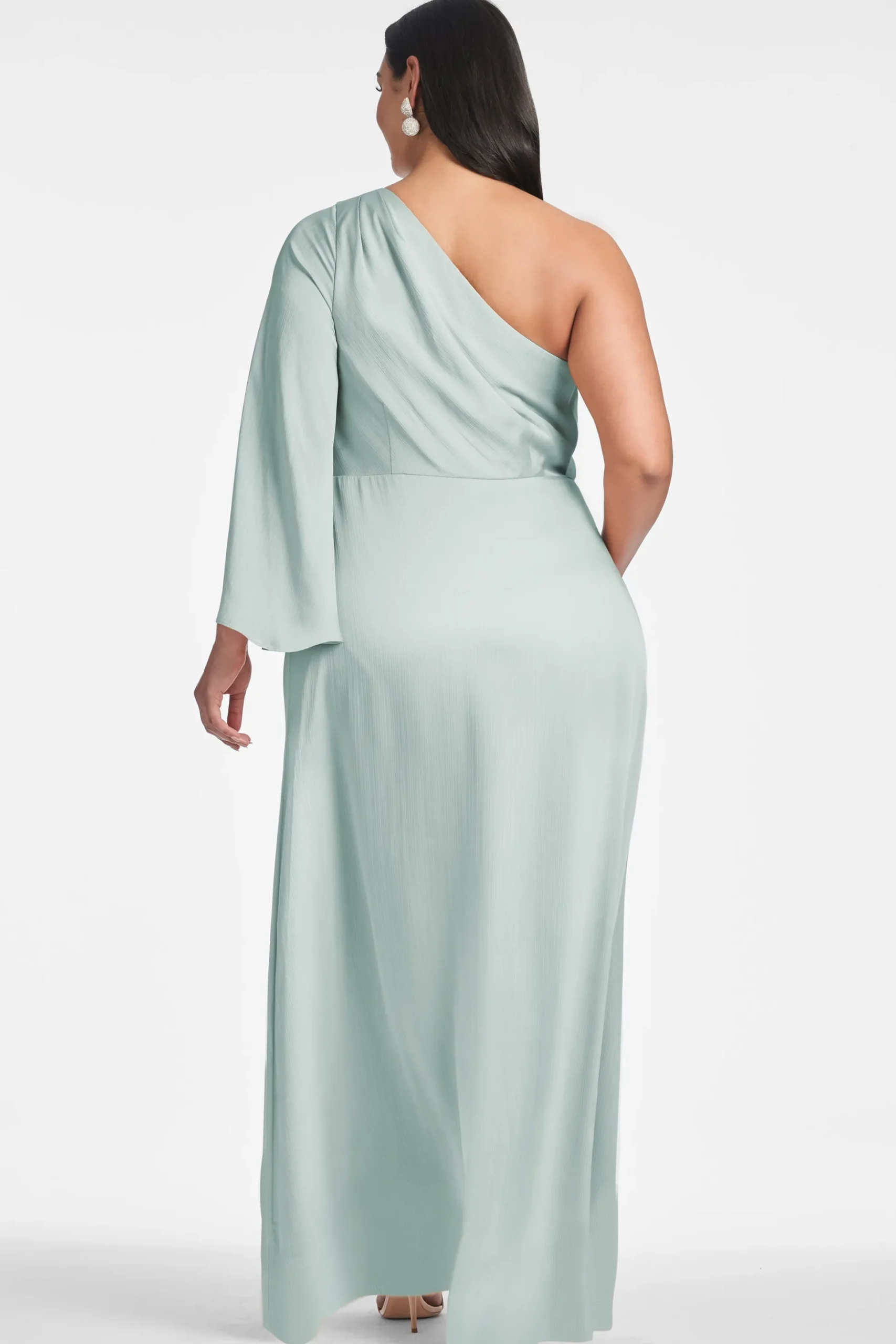 Sachin & Babi Plus Sizes|One Shoulder<Keely Gown - Jade